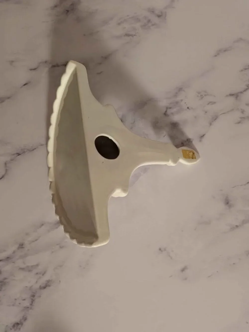 Decorative Ceramic Wall Shelf / Wall Sconce – Ivory Cream